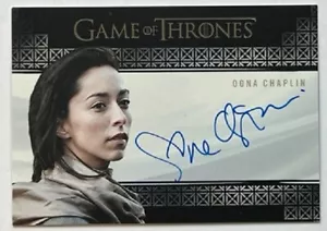 Oona Chaplin valyrischer Stahl Autogramm aus Game of Thrones Kunst & Bilder - Bild 1 von 2