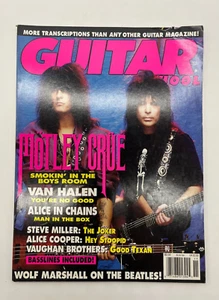 GUITAR SCHOOL MAGAZINE (NOVEMBER 1991) MOTLEY CRUE, VAN HALEN, ALICE COOPER - Picture 1 of 2
