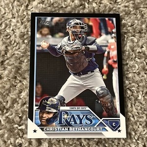 2023 Topps Update Christian Bethancourt Black /72 US94  Tampa Bay Rays