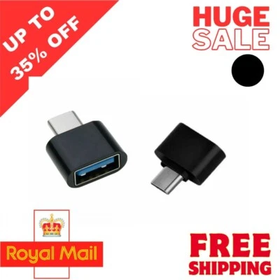 USB 3.0 Female to USB- C Male Adapter Charging Data Transfer Converter OTG - Image 1 of 4