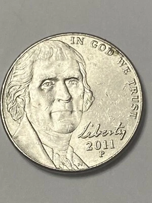 ERROR JEFFERSON NICKEL 2011 PHILADELPHIA M - Image 1 of 4