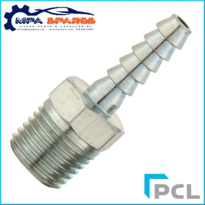 PCL HOSE TAIL ADAPTOR MALE R 1/4 THREAD TO INT HOSE DIAMETER 9.5 mm ~ 3/8 in - Picture 1 of 1