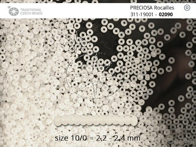 Cuentas de semillas de vidrio checo Preciosa Rocaille 5/0 20 gramos Foto 1 de 1