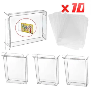 10x NINTENDO NES CIB GAME- CLEAR PLASTIC PROTECTIVE BOX PROTECTOR SLEEVE CASE - Picture 1 of 12