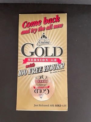 America Online Gold 4.0 Internet Vintage Computers NOS New - Image 1 of 2