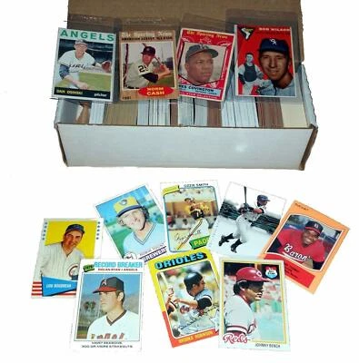 Juego de inicio de tarjetas de béisbol MLB vintage con 500 tarjetas incluidas Años 50-60-70-80 Foto 1 de 2