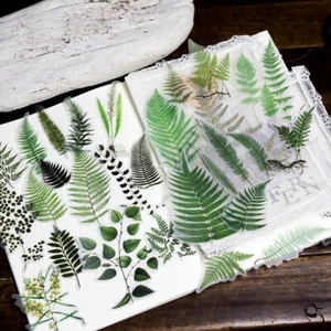 65pcs/Pack ferns plant vellum stickers green leaves Stickers T03 - Picture 1 of 10