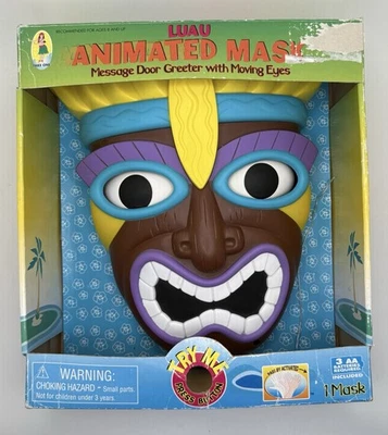 2006 Talking Tiki Face Mask Moving Eyes Motion Activated Luau Animated See Video - Image 1 of 4