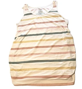 Umstands-Tunika-Tanktop gestreift Damen Gr. XL bequem, Lounge, Freizeit - Bild 1 von 7