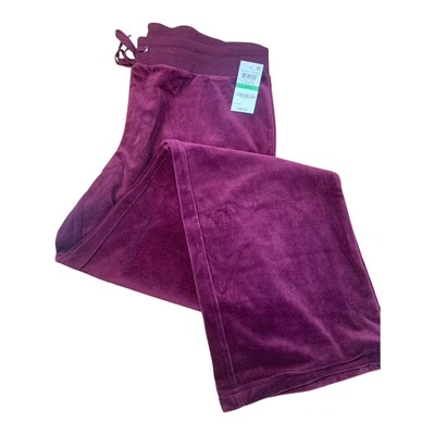 Charter Club новый с Ярлыками L женщин бархата розы бархата гостиной брюки $49 #1931 - Изображение 1 из 4