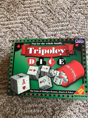 Tripoley Dice Game by Cadaco in good used condition 1998 -complete - Image 1 of 3
