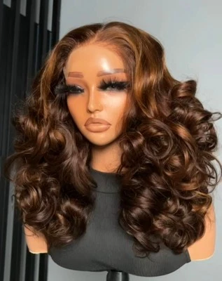 100% Vietnamese Human Hair, SDD, 5x5 HD Lace Closure Wig, Bouncy, 210% Density  - Image 1 of 4