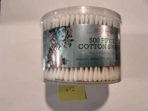 Ed Hardy Wattestäbchen, 500 Stück, 100% Baumwolle Totenkopf Beauty Blumen Design 612 - Bild 1 von 5