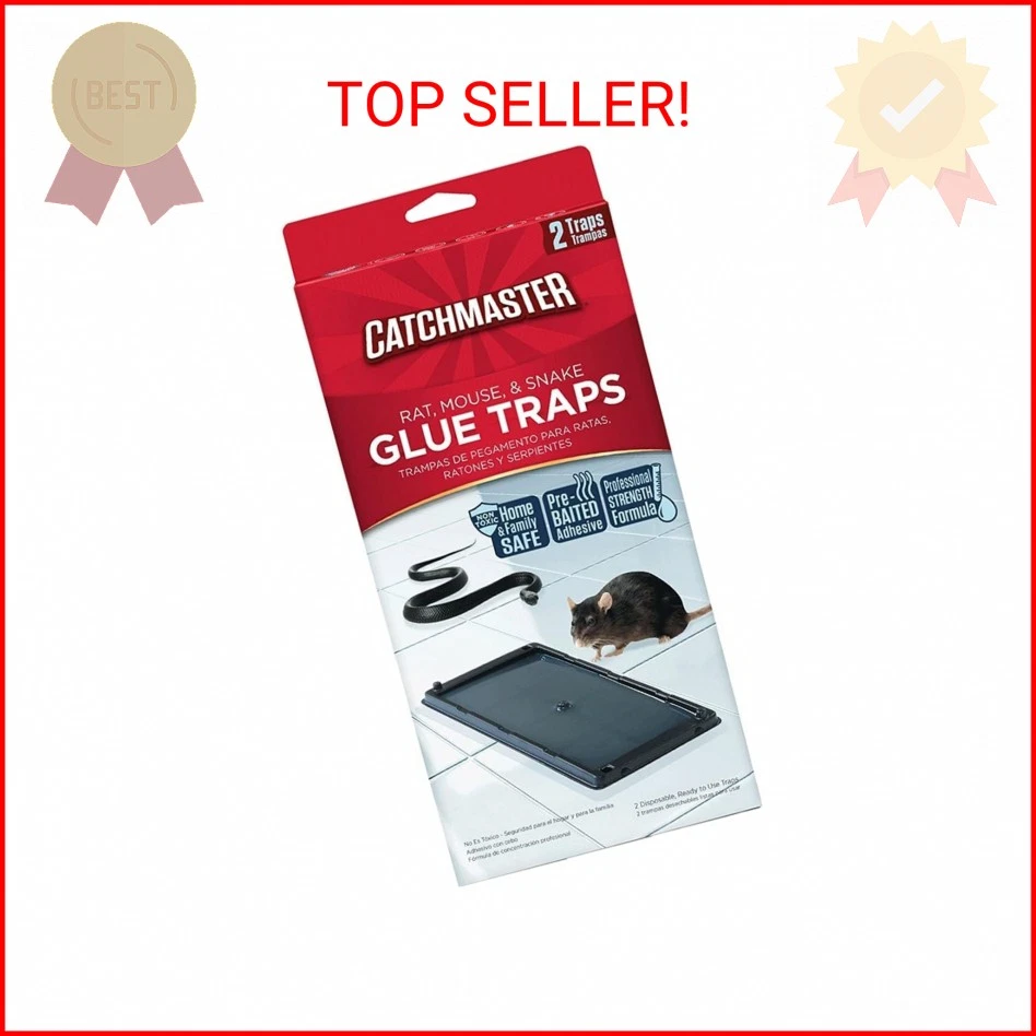 Catchmaster 402 Baited Rat Mouse and Snake Glue Traps Professional St 1