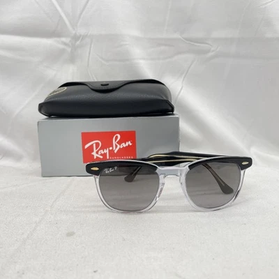 Gafas de sol polarizadas Ray Ban Hawkeye cuadradas degradadas RB2298 grises usadas Foto 1 de 4