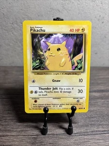 Pikachu 058/102 Base Set Regular Common - Pokémon TCG - Vintage - Fast Shipping - LP! - Bild 1 von 8