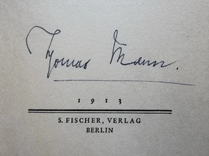 Thomas Mann signiert Tod in Venedig Buch Original Unterschrift Autograph Signed - Picture 1 of 18