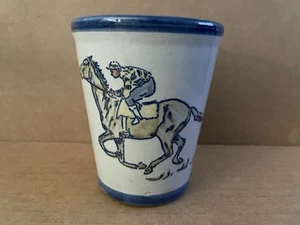 Vintage LOUISVILLE STONEWARE Kentucky 114th Derby Horse Mint Julep Tumbler Glas - Bild 1 von 5