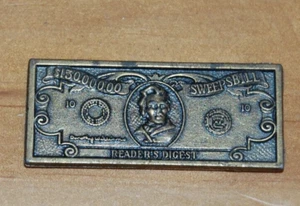 READERS DIGEST MINI BILL METAL TOKEN - Picture 1 of 3