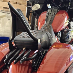 Sissy Bar Backrest Luggage Rack For Harley Touring Road King Street Glide 09-22 - Bild 1 von 22