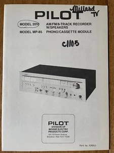MORSE / PILOTO P/N 43M263 MODELO 2010 MP-85 ESTÉREO MANUAL DE REPARACIÓN DE SERVICIO ORIGINAL - Imagen 1 de 1