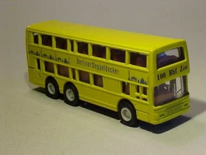 4 ZOLL 1980 AEC Berlin Doppeldecker markenlose 1:100 Druckguss 99 % neuwertig lose - Bild 1 von 6