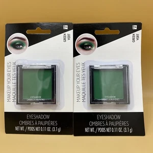 Green eyeshadow - Costume make up - lot of 2 - 3.1g each - NEW In Packaging - Picture 1 of 5