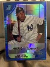 Melky Cabrera 2005 Bowman Draft Chrome Yankees 1st Bowman Blue Refractor #/150!