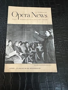 November 24 1947 OPERA NEWS music magazine (MI) Kurt Adler - Imagen 1 de 1