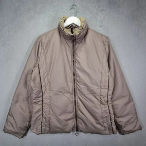 Moncler Jacket Womens Large Beige Down Filled Lightweight Padded Coat - Picture 1 of 18