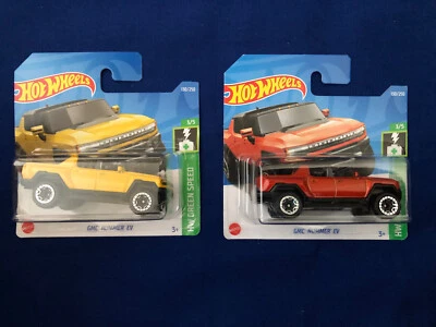 Hot Wheels -  GMC Hummer EV 2022 - HW Green Speed Short Card - Bundle - Image 1 of 3