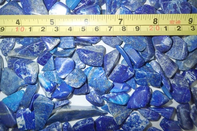 Tumbled Nice Blue Lapis Lazuli Stone 0.6 to 9 gram Small Size Pieces 0.25 KG Lot - Image 1 of 4