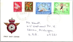 New Zealand FDC 1968 Olympic Stamps - J16386 - Picture 1 of 2
