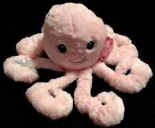 Hug me OCTOPUS Pink & Shiny Silver SOFT Plush 18” NWT Stuffed Sea/Ocean Animal
