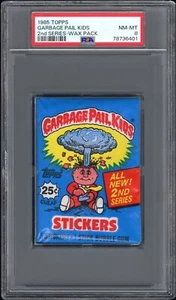 1985 Topps OS2 Garbage Pail Kids 2nd Series 2 Wax Pack PSA 8 NM-MT Schizo Fran - Picture 1 of 2