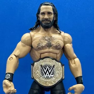 WWE Custom Wrestling Belt - Mattel - World Heavyweight Champion - Picture 1 of 2
