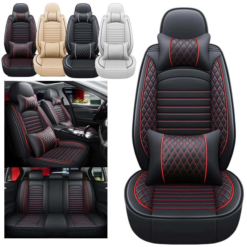 For Chevrolet Malibu Car Seat Covers Luxury Leather 5-Seats Full Set Cushion Pad Foto 1 de 4