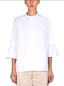 S MAX MARA COTTON CURVONE SHIRT Size L - Picture 1 of 20