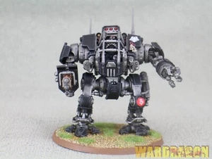 Warhammer 40K WDS painted Raven Guard Invictor Tactical Warsuit q55 - Imagen 1 de 7
