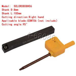 SCLCR0808H06 8x100mm Soporte de herramienta de torneado Herramienta indexable para CCMT06 Insertar - Imagen 1 de 5
