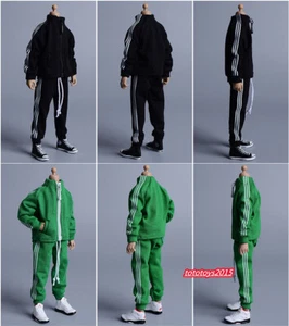 1/12 Ropa Deportiva Traje Top Pantalones Suéter Ropa para 6" Hombre Soldado Figura Cuerpo - Imagen 1 de 17