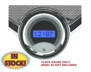 Dakota VLK-55C-S-B - 1955-56 Chevy Digital Clock, VHX Gauges Only - Silver/Blue - Picture 1 of 6
