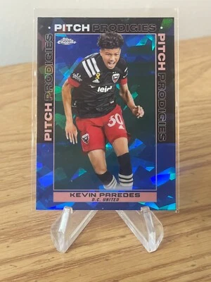 Kevin Paredes - Pitch Prodigies 2021 Topps Chrome SAPPHIRE MLS #150 RC USMNT - Image 1 of 2
