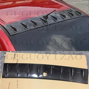 Real carbon fiber Vortex Generator Roof Spoiler For 2008-2015 Lancer EVO X 10 - Picture 1 of 4