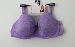 Joyspun Women's Underwire Balconette Bra Purple Multisize NWT - Picture 1 of 4