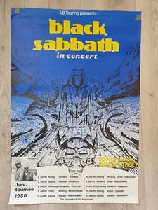 Black Sabbath in Concert Poster Plakat Live Juni-tournee 1980 Konzertplakat - Bild 1 von 19
