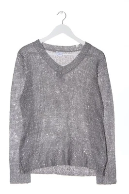 ELLE NOR Jersey con cuello de pico Mujeres Jersey Talla EU 36 gris claro - Imagen 1 de 4