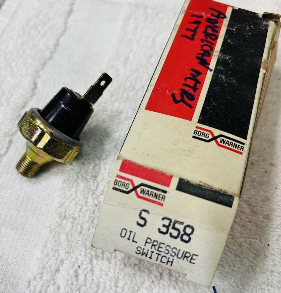 Interruptor de presión de aceite vintage BWD Borg Warner S358 2-7 libras 1989 Eagle 72-80 Subaru Foto 1 de 1