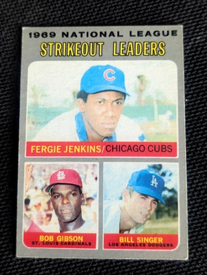 Карта Sharp 1970 Topps No71 National League Strikeout Leaders (Jenkins/Gibson) EX+ - Изображение 1 из 2