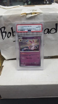 2025 SYLVEON MASTER BALL REVERSE HOLO PRISMATIC EVOLUTIONS POKEMON PSA 10 #040 - Image 1 of 4